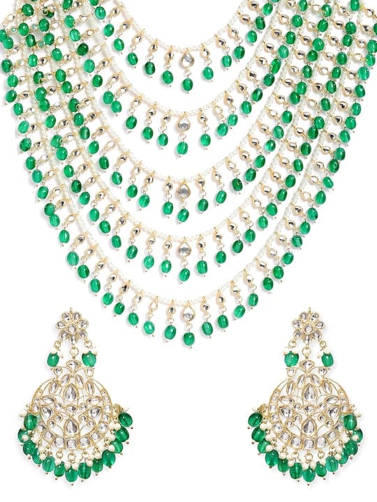 Rubans 22K Gold-Plated Stone-Studded Jewellery Set Jewellery Sets