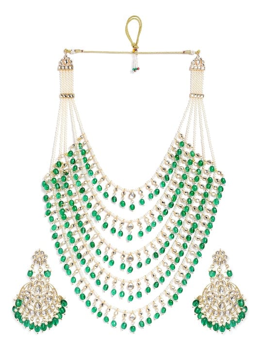 Rubans 22K Gold-Plated Stone-Studded Jewellery Set Jewellery Sets